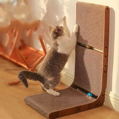 High Quality Wear-Resistant L-Shaped Cat Scratching Board