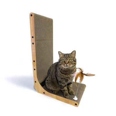 Can Be Customized High-Quality Corrugated Paper Durable and Easy to Clean L-Shaped Cat Scratch Board