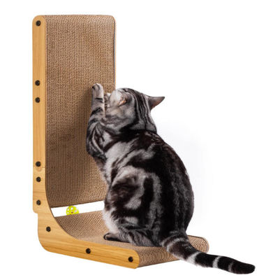 Can Be Customized High-Quality Corrugated Paper Durable and Easy to Clean L-Shaped Cat Scratch Board