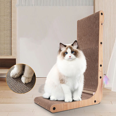 Can Be Customized High-Quality Corrugated Paper Durable and Easy to Clean L-Shaped Cat Scratch Board