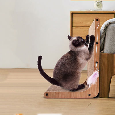 Factory Direct Sales Can Be Customized Wear-Resistant Easy to Clean High-Density L-Shaped Cat Scratch Board