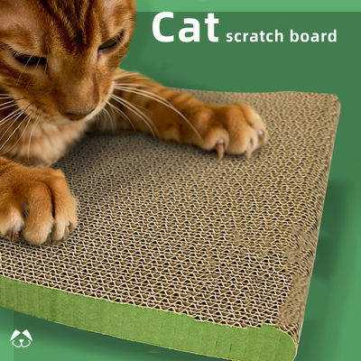 Curved Cat Scratching Board Green High-Density Cat Scratching Board