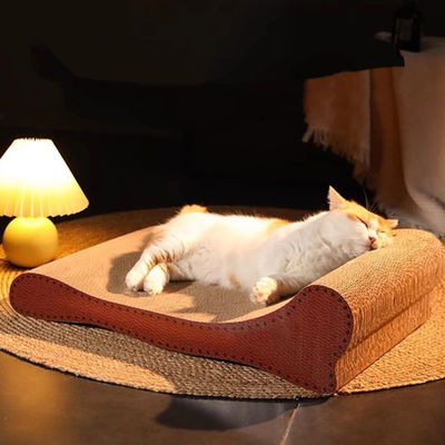 Cat Scratcher with Catnip Premium Corrugated Indoor Cat Furniture Durable Scratch Pad for Kittens Cats Play