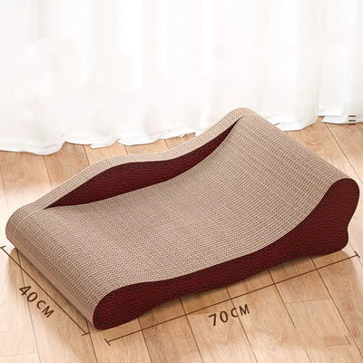 Cat Scratcher with Catnip Premium Corrugated Indoor Cat Furniture Durable Scratch Pad for Kittens Cats Play