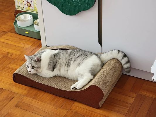 Cat Scratcher with Catnip Premium Corrugated Indoor Cat Furniture Durable Scratch Pad for Kittens Cats Play