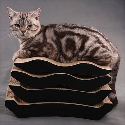 Cat Scratching Board with Catnip, Corrugated Cat Scratching Board with Premium Scratch Texture Design