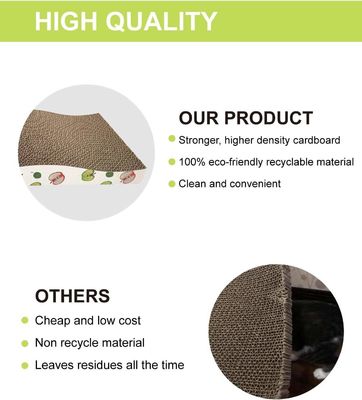 Custom Cat Scratching Board, Corrugate Cat Scratcher for Indoor Cats with Catnip