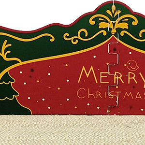 Cat Scratcher Bed, Cardboard Cat Bed with Catnip Christmas Couch Cat Scratching Board Cardboard Cat Couch, Large Thick