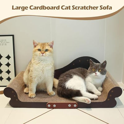 Cat Scratching Board Cat Couch Scratcher Cardboard, Durable Scratch Lounge Bed, Long Lasting Scartching Pads