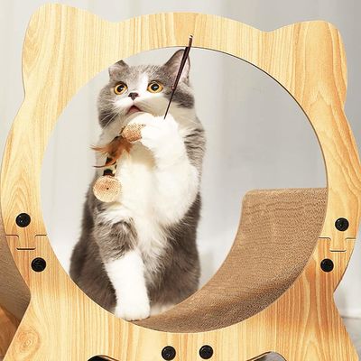cat Scratching Board High Density Can Be Customized for Easy Cleaning Corrugated Paper C-Chair Cat Scratch Board