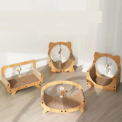 MOWE LOVE Factory Direct Durable Odor-Free High Density Easy to Clean Corrugated C-Type Chair Cat Scratch Board