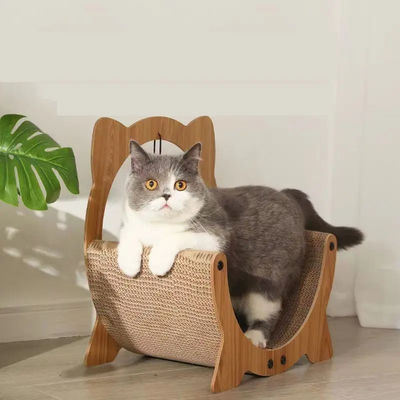 MOWE LOVE Factory Direct Durable Odor-Free High Density Easy to Clean Corrugated C-Type Chair Cat Scratch Board