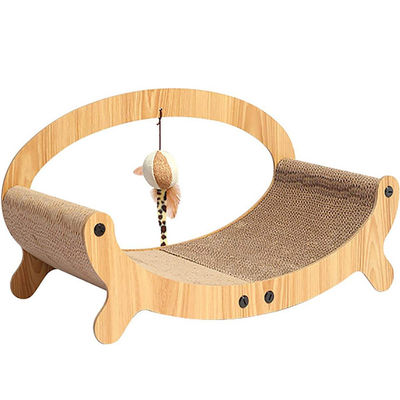 MOWE LOVE Factory Direct Can Customize High-Quality Corrugated Paper Durable C-Type Chair Shape Cat Scratch Board