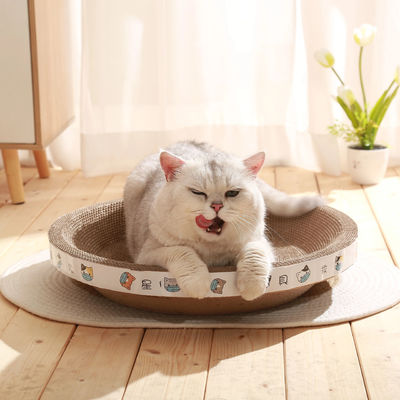 Factory Direct Sales Can Be Customized Cat Litter Type Round Cat Scratching Board