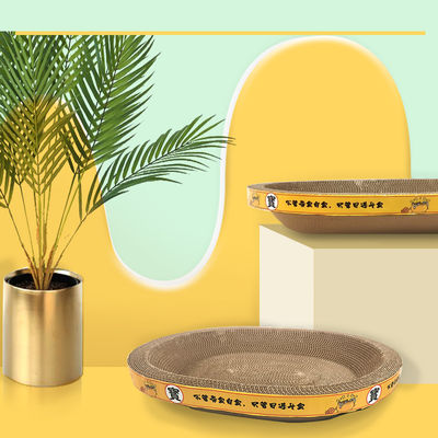 Oval Shape Cat Scratching Board Can Play and Sleep Cat Scratching Board