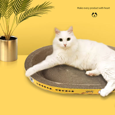 Oval Shape Cat Scratching Board Can Play and Sleep Cat Scratching Board