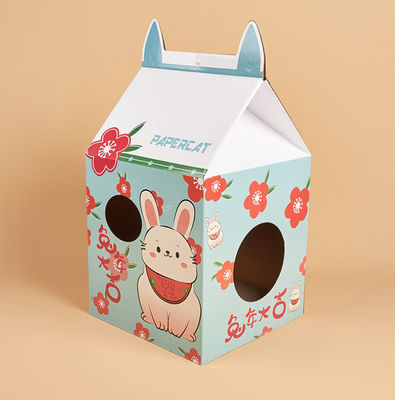 MEOW LOVE PET Milk Drink Shaped Corrugated Paper Cat Nest
