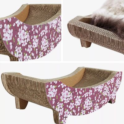 Scratcher Cat Scratching Post Lounge Relaxing Bed Cat Scratcher Cardboard Play