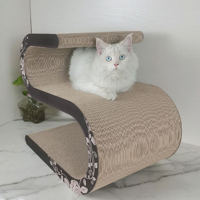 Cat Scratcher Reversable Cardboard Kitten Scratch Tower Cats Scratching Board S Shape Long Lasting