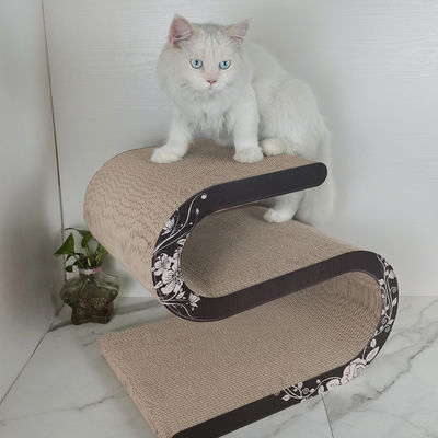 Cat Scratcher Reversable Cardboard Kitten Scratch Tower Cats Scratching Board S Shape Long Lasting
