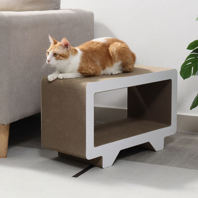 TV Shape Scratcher Lounge Cats Play Toy Great for Cat Playing Stretching and Scratching Durable Scratcher Boards