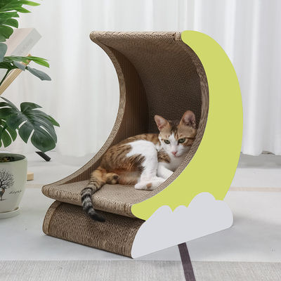 Moon Cat Scratch Board High Quality Corrugated Paper Environmental protection