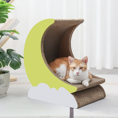 Moon Cat Scratch Board High Quality Corrugated Paper Environmental protection