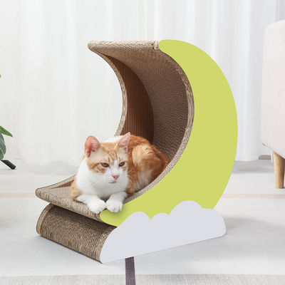Moon Cat Scratch Board High Quality Corrugated Paper Environmental protection