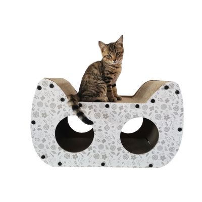 Scratching Board Cardboard Scratch House Protector Corrugated Wholesale Cat Face Cat Head Shape Combinable