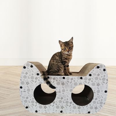 Scratching Board Cardboard Scratch House Protector Corrugated Wholesale Cat Face Cat Head Shape Combinable