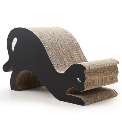 Cat Shape Cat Scratching Board Play Toy Great for Cat Playing Hiding and Scratching Durable Scratcher Boards for Indoor Kitty