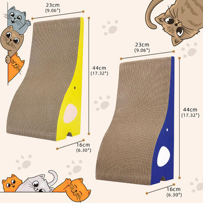 Cat Scratching Board Cat Scratcher Elephant Shape Cat Scratch Pad High Strength Corrugated Cardboard Reversible with Catnip