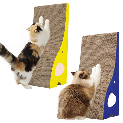Cat Scratching Board Cat Scratcher Elephant Shape Cat Scratch Pad High Strength Corrugated Cardboard Reversible with Catnip