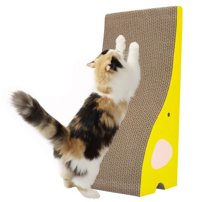 Cat Scratching Board Cat Scratcher Elephant Shape Cat Scratch Pad High Strength Corrugated Cardboard Reversible with Catnip