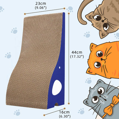 Cat Scratching Board Cat Scratcher Elephant Shape Cat Scratch Pad High Strength Corrugated Cardboard Reversible with Catnip