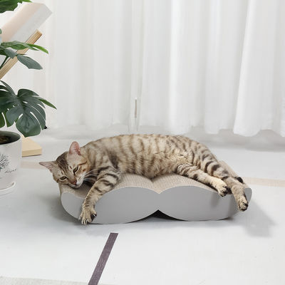 Friendly Corrugated Paper High Quality Moustache Shape Cat Scratch Board Environmentally