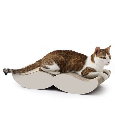 Friendly Corrugated Paper High Quality Moustache Shape Cat Scratch Board Environmentally