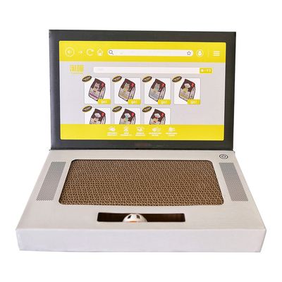 Corrugated Cat Scratching Board Computer-Shaped Cat Scratching Board Hot Sell Laptop Scratcher Cat Toy