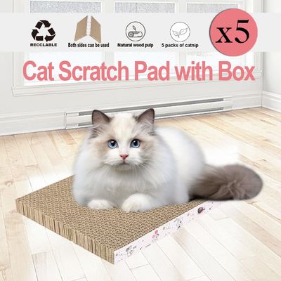 Cat Scratcher Cardboard,Reversible,Durable Recyclable Cardboard, Premium Scratch,Suitable for Cats to Rest, Grind Claws and Play