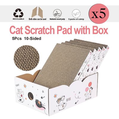 Cat Scratcher Cardboard,Reversible,Durable Recyclable Cardboard, Premium Scratch,Suitable for Cats to Rest, Grind Claws and Play