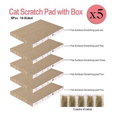Cat Scratcher Cardboard,Reversible,Durable Recyclable Cardboard, Premium Scratch,Suitable for Cats to Rest, Grind Claws and Play