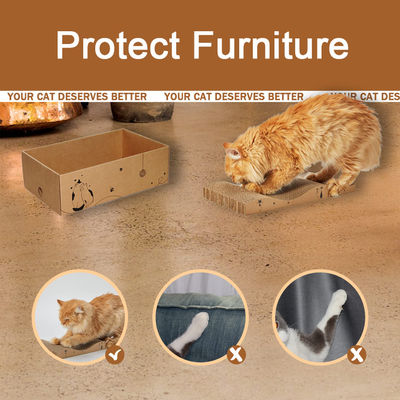 Cat Scratcher Cardboard Scratch Pad Box for Indoor Cats,5pcs Scratching Board Bed Reversible Durable,with Catnip