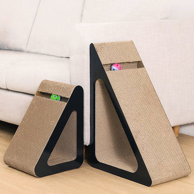 Factory Direct Sales Wear-resistant, Easy-to-clean High Quality Corrugated Right Angle Triangle cat Scratch Board