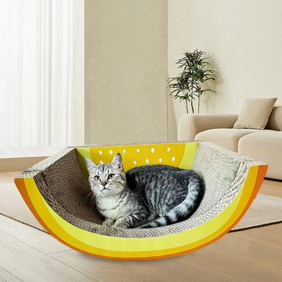 Orange Lobe Tumbler Cat Bowl Cats Lounge Scratchers Popular Scratch Toys Corrugated Cardboard Paper Boards Pet Furniture