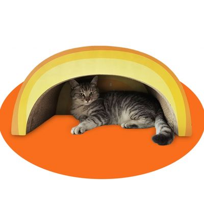 Orange Lobe Tumbler Cat Bowl Cats Lounge Scratchers Popular Scratch Toys Corrugated Cardboard Paper Boards Pet Furniture