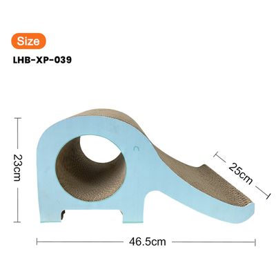 Cartoon Elephant Cat Scratching Board Factory Directly Sale Elephant Shape Cat Scratching Board High Density Durable Scratcher