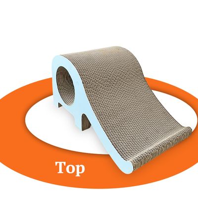 Cartoon Elephant Cat Scratching Board Factory Directly Sale Elephant Shape Cat Scratching Board High Density Durable Scratcher