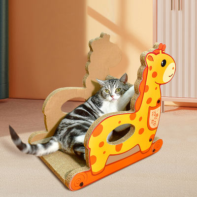 Giraffe Shape Cat Scratcher Pet Playground Cat Scratching Toy Durable Kitty Scratcher Cat Scratching Board