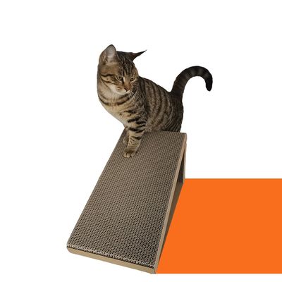 Cat Scratching Cardboard Scratchers Collapsible Triangle Cat Scratching Board Custom Foldable Triangle Shape Corrugated Paper