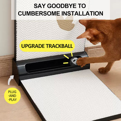 L-Shaped Single-Sided Track Cat Scratching Board(Black Butterfly) Scratch-resistant Cat Scratch Board Corrugated Paper Material